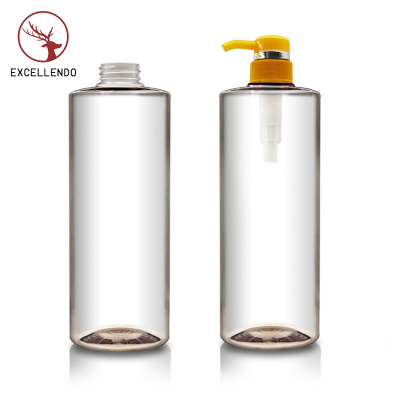 1L Transparent plastic Shampoo Shower Gel Bottle with Pumps 1000ml Bottle for Lotion