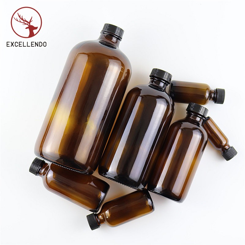 Wholesale 25ml 30ml Amber Essential Oil Bottle Perfume Glass Dropper Bottle with Cap