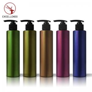 300ml Cylinder Shape PET Lotion Bottle Household Plastic Pump Bottles Shampoo Pump Bottle