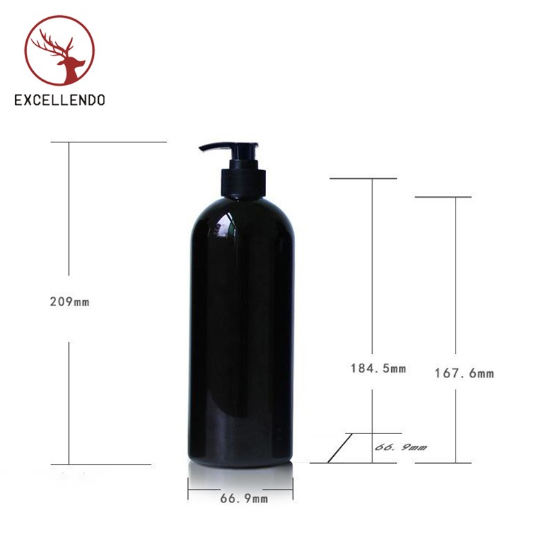 500ml Empty Plastic PET Shampoo Spray Lotion Bottle Shower Gel Bottle