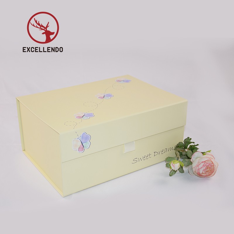 Customized Cardboard Foldable Gift Box Storage Box with Magnetic Shoe Box Wedding Christmas Gifts