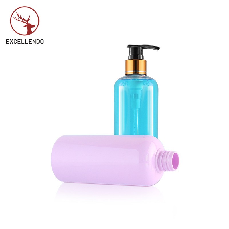 300ml Round Body Lotion Pump Shampoo Bottle Cosmetic Recyclable PET Bottle for Shower Gel