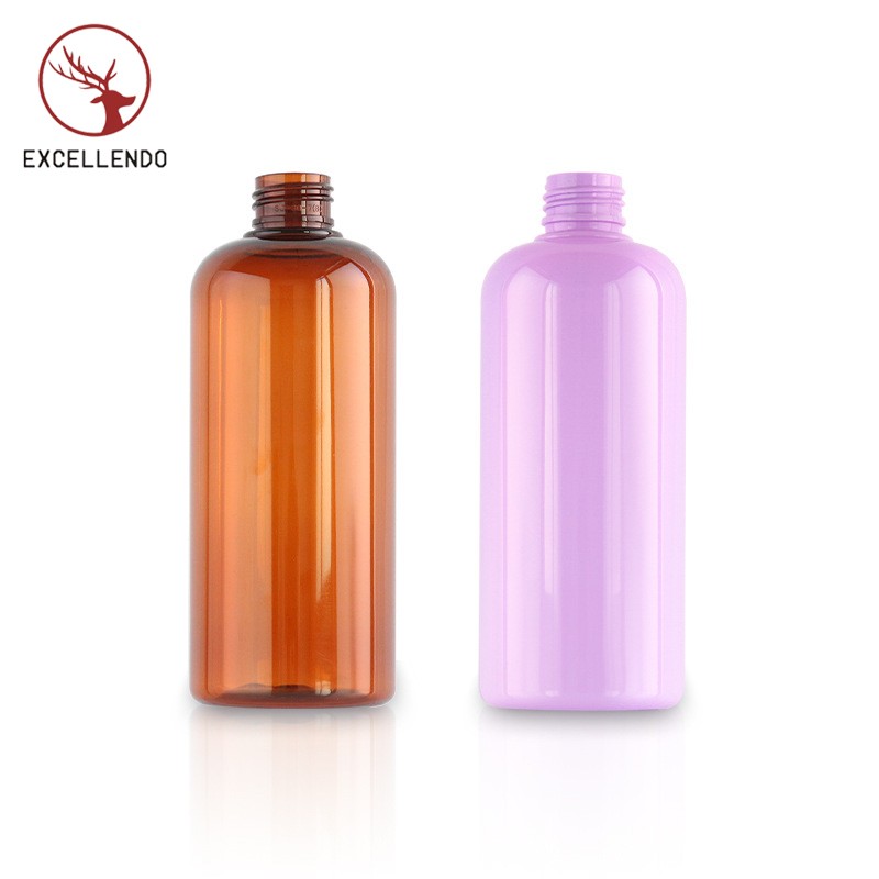 300ml Round Body Lotion Pump Shampoo Bottle Cosmetic Recyclable PET Bottle for Shower Gel