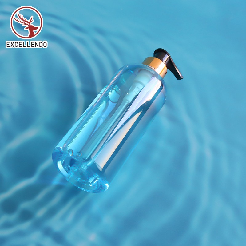 300ml Round Body Lotion Pump Shampoo Bottle Cosmetic Recyclable PET Bottle for Shower Gel