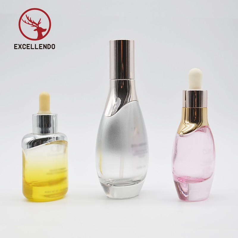 Factory Made Perfume Bottle, Custom OEM Cosmetic Glass Dropper Bottlle with Print in 30ml