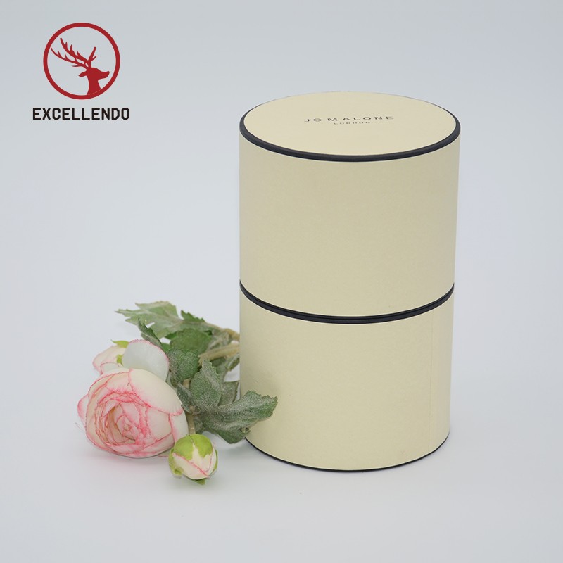 Wholesale Customized Cylinder Cosmetic Packaging Box with Custom Logo Printing