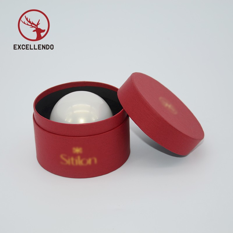 Cylinder Cosmetic Box with Custom Logo Customized Small Rigid Round Gift Box