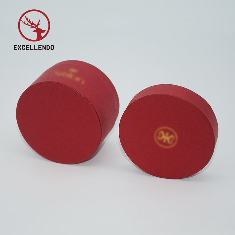 Cylinder Cosmetic Box with Custom Logo Customized Small Rigid Round Gift Box