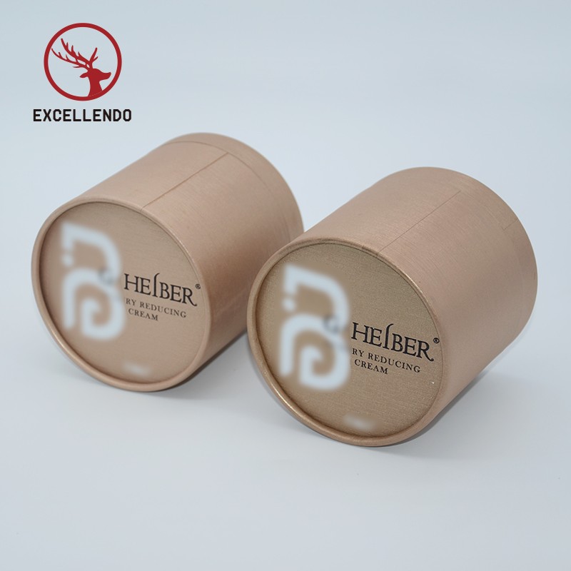 Best Selling Round Cosmetic Box Custom Logo Print Cylinder Gift Boxes Cardboard Tube Box Packaging