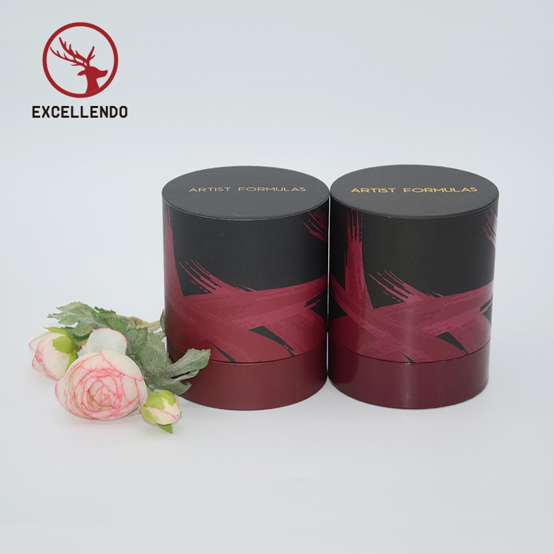 Cylinder Packaging Box Candle Box Round Gift Perfume Box with Custom Printing for Skin Cream