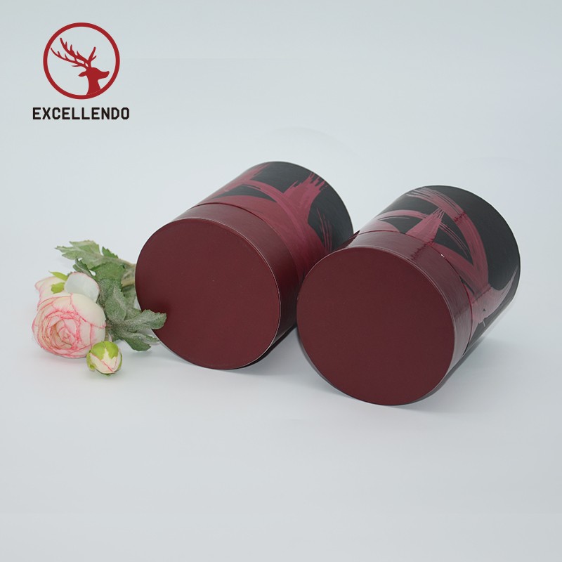 Cylinder Packaging Box Candle Box Round Gift Perfume Box with Custom Printing for Skin Cream