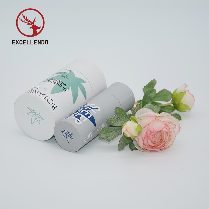 Factory Made Cylinder Cosmetic Box Set with Custom Logo Customized Small Rigid Round Gift Box 