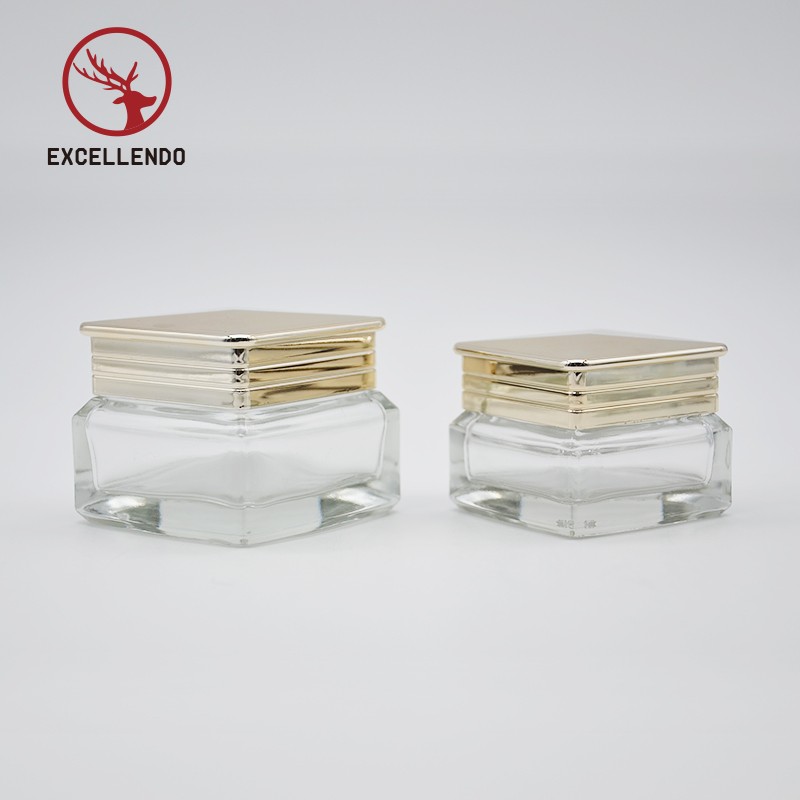 High Grade Customized Glass Cosmetic Perfume Bottle Set in 5ml to120ml,Clear Glass Cream Jar Bottlle