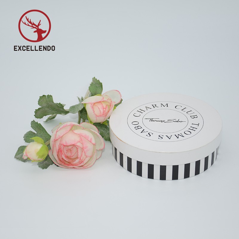 High Quality Round Bracelet Tube Gift Box Set Flower Wedding Gift Perfume Packaging Box Cylinde Box