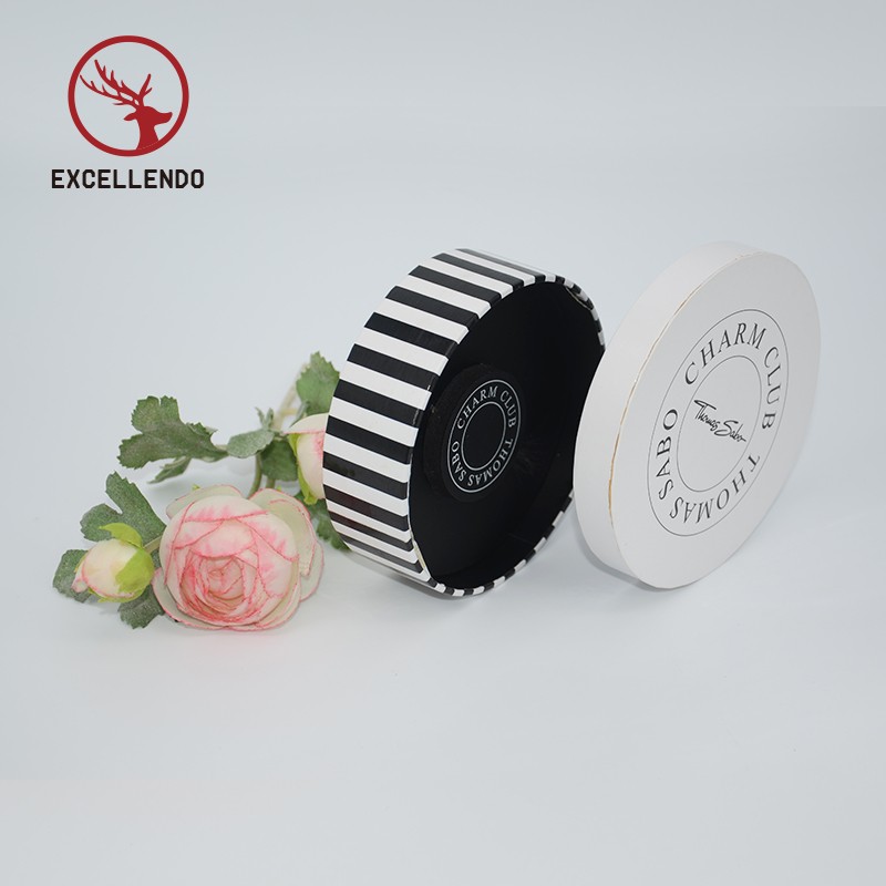 High Quality Round Bracelet Tube Gift Box Set Flower Wedding Gift Perfume Packaging Box Cylinde Box