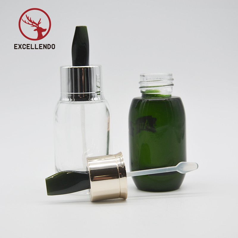 New Design Reusable Empty Glass Perfume Bottle with Pump or Cap for Cosmeic Perfume Essential Oil