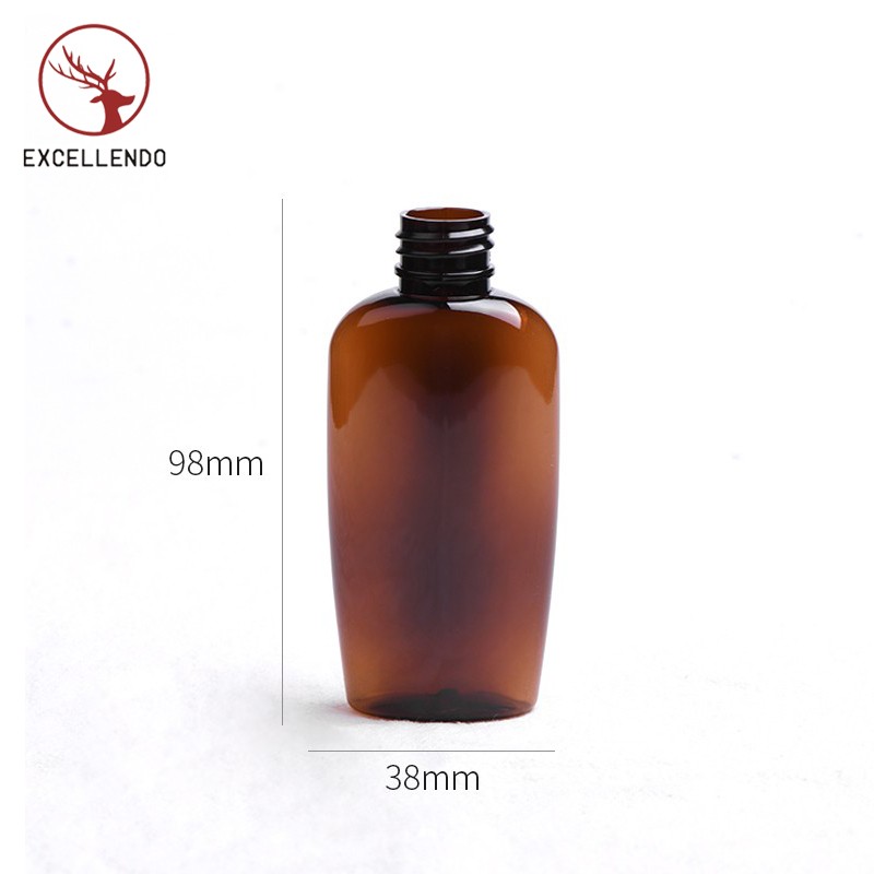 PET Reusable 60ml Amber Plastic Perfume Bottle Plastic Spray Bottle for Cosmeic CreamEssential Oil