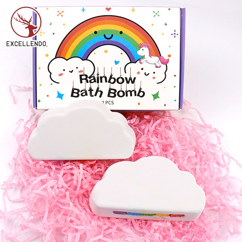 Rainbow Bath Bombs Hot Sale on Amazon Factory Price Colorful Rich Bubble Bath Surprise Gift Set