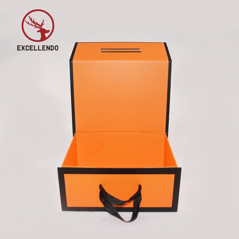 High Quality Foldable Magnet Gift Box with Ribbon Handle for Gifts, Storage, Perfume,Flowers,Snacks