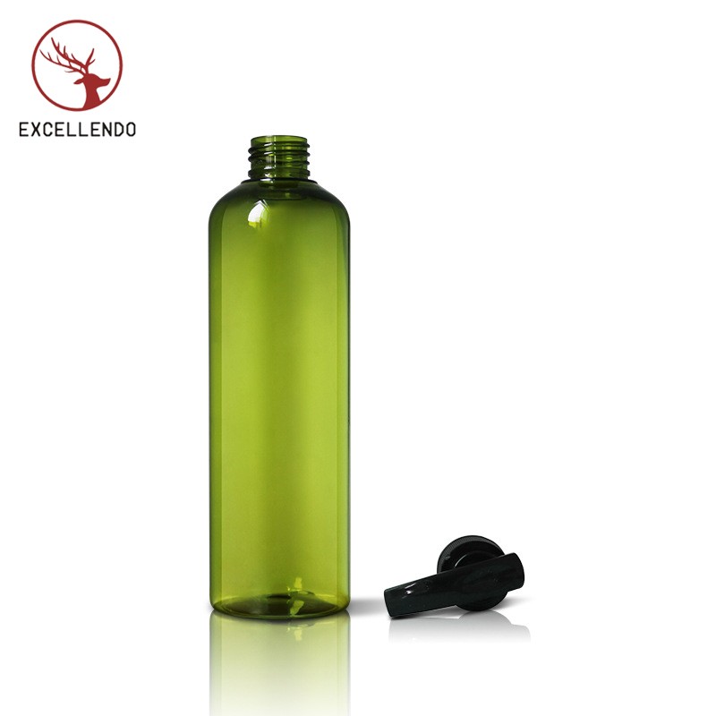 300ml Empty Plastic PET Shampoo Bottle Press Emulsion Pump Bottle Round Shoulder Bath Liquid Bottle