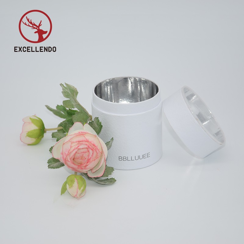 Transparent Acrylic Paper Round Cosmetic Prefume Packaging Box Gift Box with Window Cover