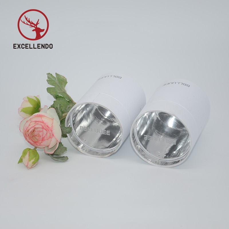 Transparent Acrylic Paper Round Cosmetic Prefume Packaging Box Gift Box with Window Cover