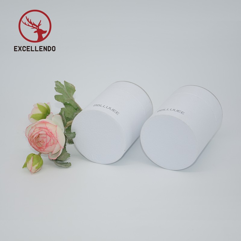 Transparent Acrylic Paper Round Cosmetic Prefume Packaging Box Gift Box with Window Cover