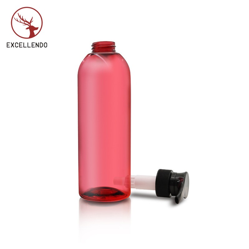 500ml Empty Matte Semi-transparent Plastic Shampoo Spray Lotion Bottle Shower Gel Bottle with Pump